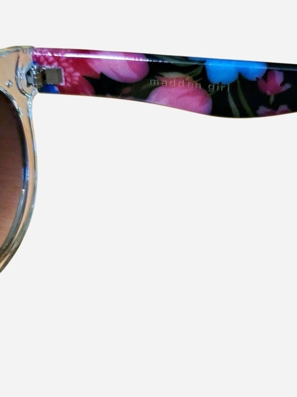 Madden Girl Clear & Floral Sunglasses & Black & Silver Sunglasses, Sunnies - Picture 4 of 8
